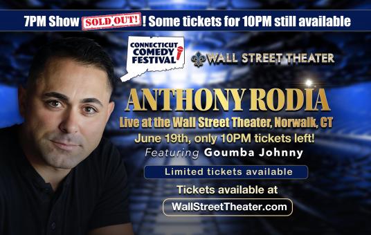 Anthony Rodia at The Wall St. Theatre